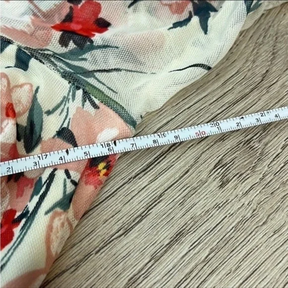 Anthropologie Kate & Lily Cream Floral Dress Size 6 NWT